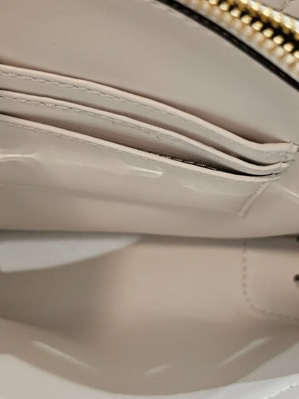 Michael Kors White Pebbled Leather Mercer Satchel Crossbody Bag w/ Dust Bag